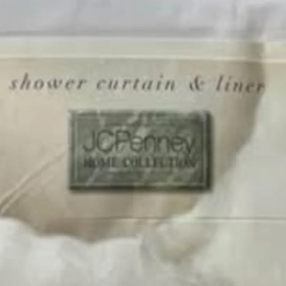 JC Penney Lace Shower Curtain w/ Liner NIP